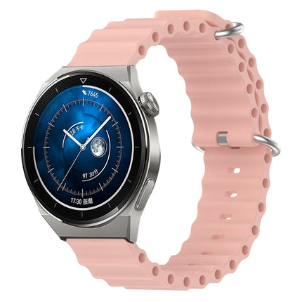 20mm Ocean Style Silicone Solid Color Watch Band, For Huawei Watch GT3 Pro 43mm, For Huawei Watch GT3 42mm