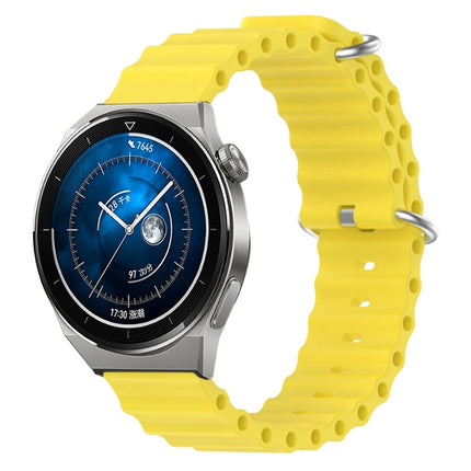 20mm Ocean Style Silicone Solid Color Watch Band, For Huawei Watch GT3 Pro 43mm, For Huawei Watch GT3 42mm