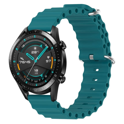 20mm Ocean Style Silicone Solid Color Watch Band, For Huawei Watch GT2 42mm, For Huawei Watch 2