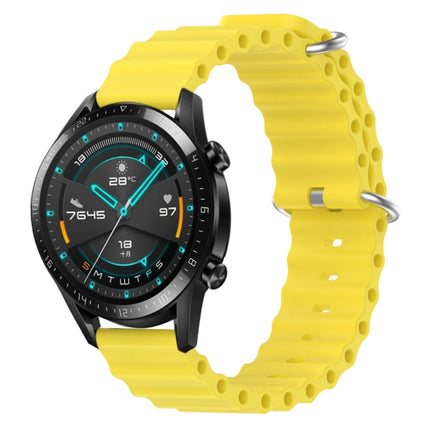 20mm Ocean Style Silicone Solid Color Watch Band, For Huawei Watch GT2 42mm, For Huawei Watch 2