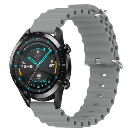20mm Ocean Style Silicone Solid Color Watch Band, For Huawei Watch GT2 42mm, For Huawei Watch 2