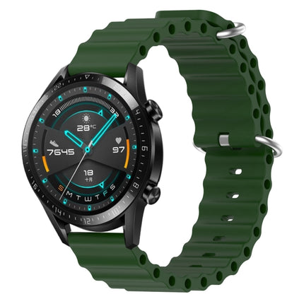 20mm Ocean Style Silicone Solid Color Watch Band, For Huawei Watch GT2 42mm, For Huawei Watch 2