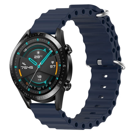 20mm Ocean Style Silicone Solid Color Watch Band, For Huawei Watch GT2 42mm, For Huawei Watch 2