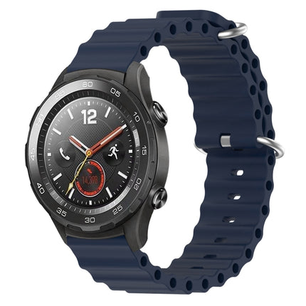 20mm Ocean Style Silicone Solid Color Watch Band, For Huawei Watch GT2 42mm, For Huawei Watch 2