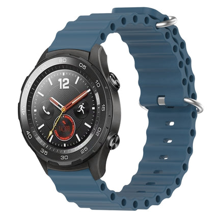 20mm Ocean Style Silicone Solid Color Watch Band, For Huawei Watch GT2 42mm, For Huawei Watch 2