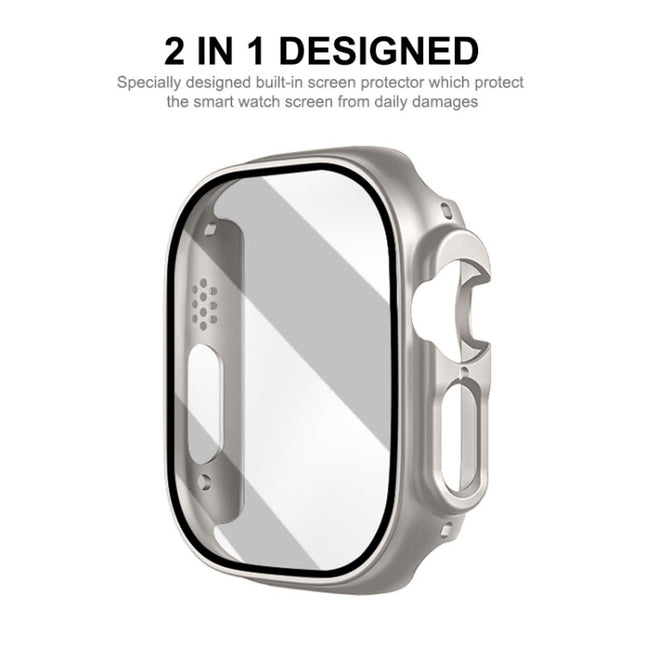 For Apple Watch Ultra 3 / 2 / 1 49mm ENKAY PC Frame 9H Tempered Glass Case
