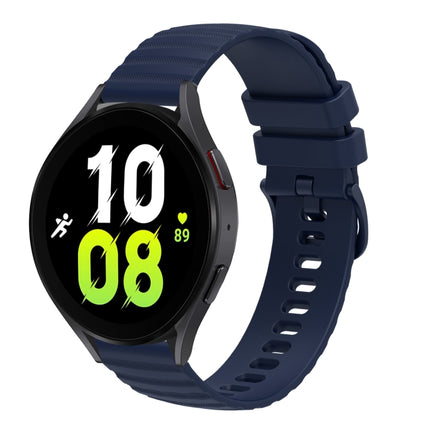 20mm Wavy Dotted Solid-Color Silicone Watch Band, For Samsung Galaxy Watch5 / 5 Pro, For Samsung Galaxy Watch4 40mm/44mm