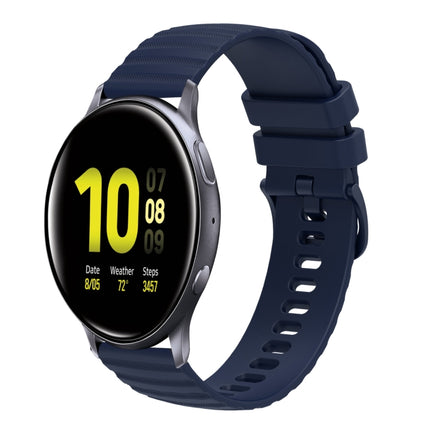 20mm Wavy Dotted Solid-Color Silicone Watch Band, For Samsung Galaxy Watch Active2 40mm/44mm, For Samsung Galaxy Watch 42mm