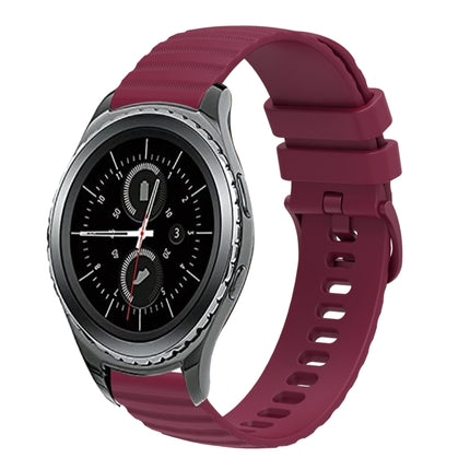 20mm Wavy Dotted Solid-Color Silicone Watch Band, For Samsung Galaxy Gear S2 Classic