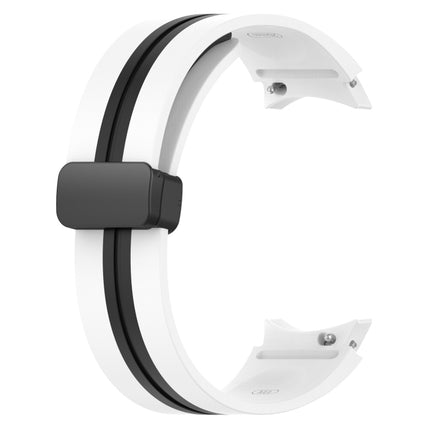 Folding Magnetic Clasp Silicone Watch Band, For Samsung Galaxy Watch 5 44mm, For Samsung Galaxy Watch 5 40mm