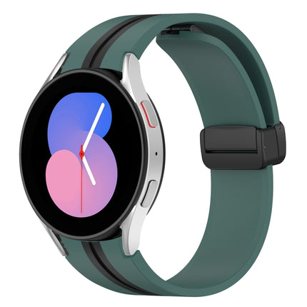 Folding Magnetic Clasp Silicone Watch Band, For Samsung Galaxy Watch 5 44mm, For Samsung Galaxy Watch 5 40mm