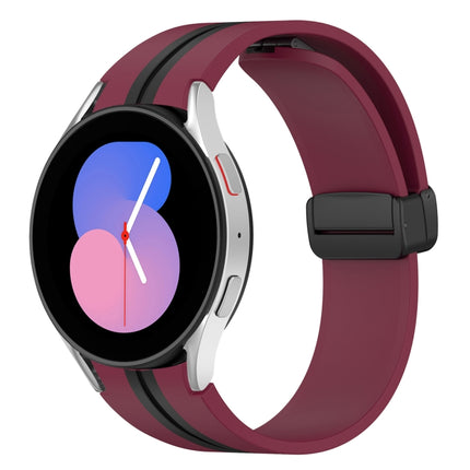 Folding Magnetic Clasp Silicone Watch Band, For Samsung Galaxy Watch 5 44mm, For Samsung Galaxy Watch 5 40mm