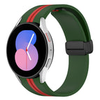 For Samsung Galaxy Watch 5 44mm / Amy Green+Red