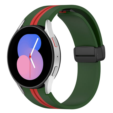 Folding Magnetic Clasp Silicone Watch Band, For Samsung Galaxy Watch 5 44mm, For Samsung Galaxy Watch 5 40mm