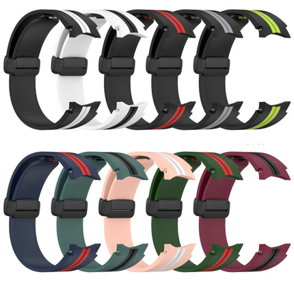 Folding Magnetic Clasp Silicone Watch Band, For Samsung Galaxy Watch 5 44mm, For Samsung Galaxy Watch 5 40mm
