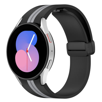 Folding Magnetic Clasp Silicone Watch Band, For Samsung Galaxy Watch 5 44mm, For Samsung Galaxy Watch 5 40mm