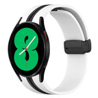For Samsung Galaxy Watch 4 44mm / White+Black
