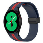 For Samsung Galaxy Watch 4 44mm / Midnight Blue+Red