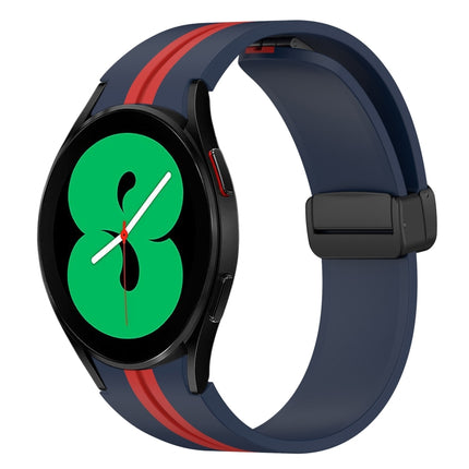 Folding Magnetic Clasp Silicone Watch Band, For Samsung Galaxy Watch 4 44mm, For Samsung Galaxy Watch 4 40mm
