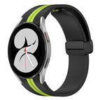 For Samsung Galaxy Watch 4 40mm / Black+Lime Green
