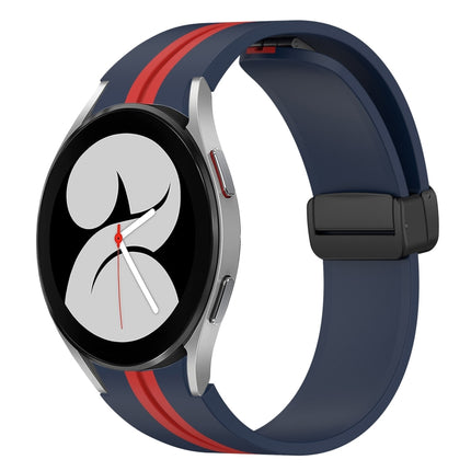 Folding Magnetic Clasp Silicone Watch Band, For Samsung Galaxy Watch 4 44mm, For Samsung Galaxy Watch 4 40mm
