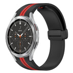 For Samsung Galaxy Watch 4 Classic 46mm / Black+Red