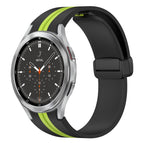 For Samsung Galaxy Watch 4 Classic 46mm / Black+Lime Green