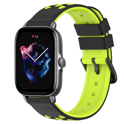 20mm Two-Color Porous Silicone Watch Band, For Amazfit GTS 3, For Amazfit GTS 2E