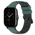 For Amazfit GTS 2E / Olive Green+Black