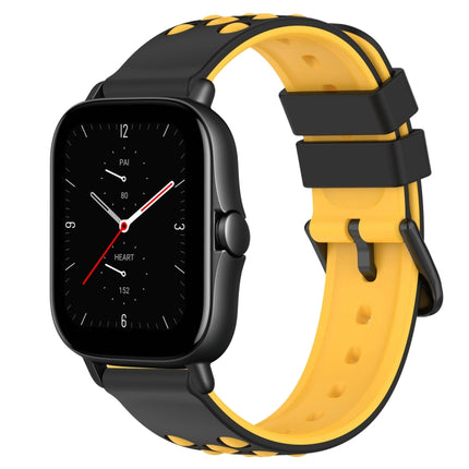 20mm Two-Color Porous Silicone Watch Band, For Amazfit GTS 3, For Amazfit GTS 2E