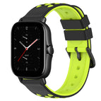 For Amazfit GTS 2E / Black+Lime Green