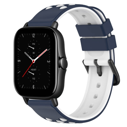 20mm Two-Color Porous Silicone Watch Band, For Amazfit GTS 3, For Amazfit GTS 2E