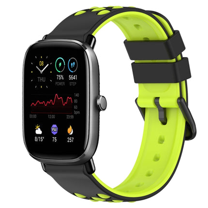 20mm Two-Color Porous Silicone Watch Band, For Amazfit GTS 2 Mini, For Amazfit GTS 2