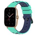 For Amazfit GTS 2 / Lime Green+Blue