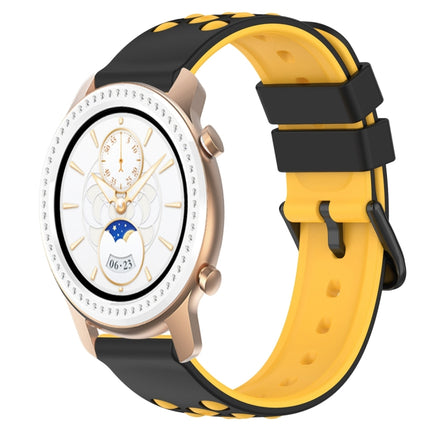 20mm Two-Color Porous Silicone Watch Band, For Amazfit GTS, For Amazfit GTR 42mm