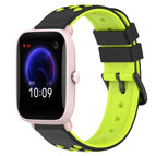 For Amazfit Pop Pro / Black+Lime Green