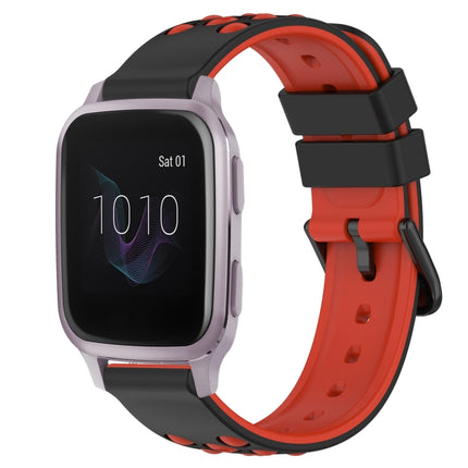 20mm Two-Color Porous Silicone Watch Band, For Garmin Venu SQ, For Garminmove Luxe