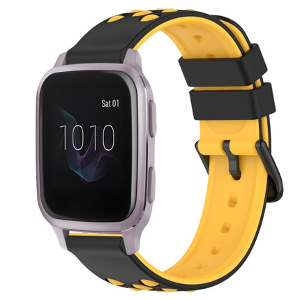 20mm Two-Color Porous Silicone Watch Band, For Garmin Venu SQ, For Garminmove Luxe