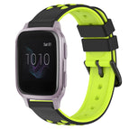 For Garmin Venu SQ / Black+Lime Green