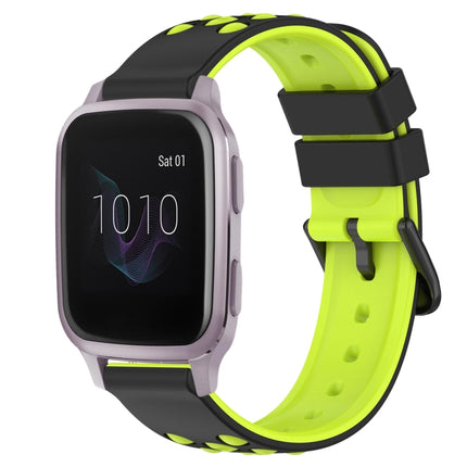 20mm Two-Color Porous Silicone Watch Band, For Garmin Venu SQ, For Garminmove Luxe