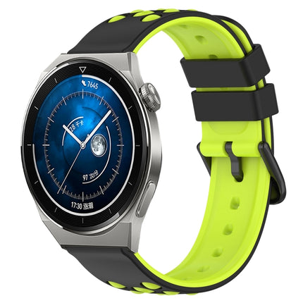 20mm Two-Color Porous Silicone Watch Band, For Huawei Watch GT3 Pro 43mm, For Huawei Watch GT3 42mm