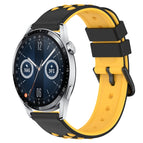 For Huawei Watch GT3 42mm / Black+Yellow