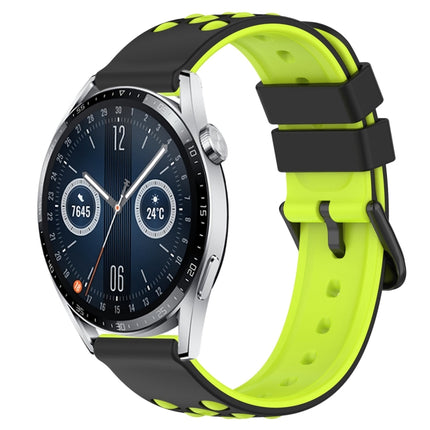 20mm Two-Color Porous Silicone Watch Band, For Huawei Watch GT3 Pro 43mm, For Huawei Watch GT3 42mm