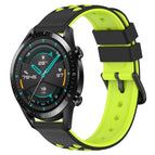For Huawei Watch GT2 42mm / Black+Lime Green