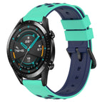 For Huawei Watch GT2 42mm / Lime Green+Blue
