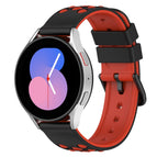 For Samsung Galaxy Watch5 44mm / Black+Red