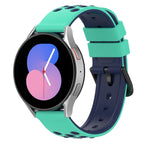 For Samsung Galaxy Watch5 44mm / Lime Green+Blue