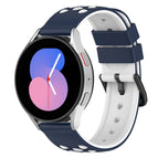 For Samsung Galaxy Watch5 40mm / Midnight Blue + White