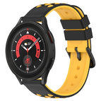 For Samsung Galaxy Watch5 Pro 45mm / Black+Yellow