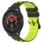 For Samsung Galaxy Watch5 Pro 45mm / Black+Lime Green